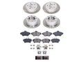 Power Stop 94-98 Ford Mustang Front and Rear Semi-Coated Rotor Kit