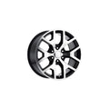 REV WHEELS REPLICA 586 SERIES 20X9 6x139.7/6x5.5 +27MM OS MACH/FACE GLOSS BLACK