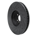 R1 16-25 BMW 230I xDrive Right Front Drilled & Slotted Black Brake Rotor
