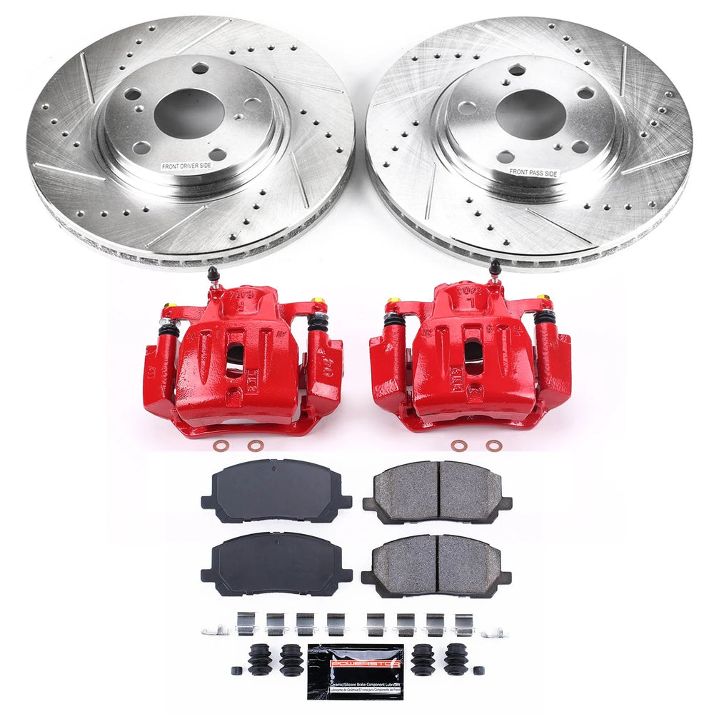 Power Stop 01-07 Toyota Highlander Front Z23 Evolution Sport Brake Kit w/Calipers
