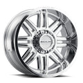 Aluminum Wheels 20x10 Split 948C Chrome -19 Offset 6 on 135 Bolt Pattern 87.1 Bore Raceline