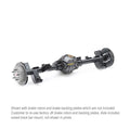 ~(600 lbs. 84X24X24)~ Pro Rock 60 Rear Full Float Axle Assembly 5 on 5.5 Eaton ELocker4 5.13 RandP 1310 Yoke 63.75 Width - 1997-2006 Jeep TJ
