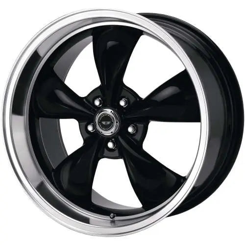 17x7 Torq Thrust M Wheel Gloss Black Machined Lip