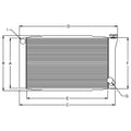 Radiator 19.5x28.75 Chev 16an Inlet