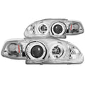9295 CIVIC 2DR/3DR HEADLIGHTS PROJECTOR 1PC WITH HALO CHROME