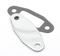 Fuel Pump Block Off Plate Chrome Fits Big Block Chevrolet 396/427/454 & most other V6 or V8 engines with 1-3/4 Inch Bolt Spacing Mr Gasket
