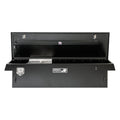 90 X 16 X 16 PASSENGER SIDE LOW SIDE TOOL BOX W/SMOOTH BLK BASE LEOPARD LID