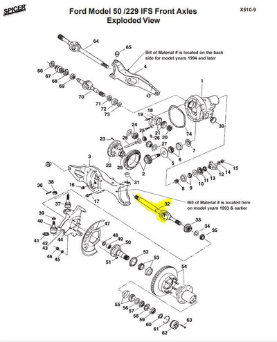 Dana auto part