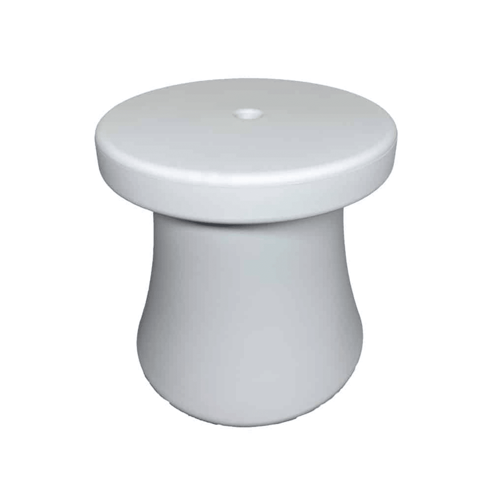 17IN ROTO MOLDED LOUNGER SIDE TABLE TOP WHITE