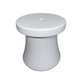 17IN ROTO MOLDED LOUNGER SIDE TABLE TOP WHITE