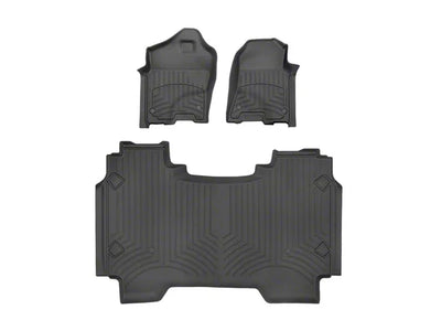 WeatherTech Black Front Rear FloorLiner HP Fits -20-24 Dodge RAM 441428-1-2IM