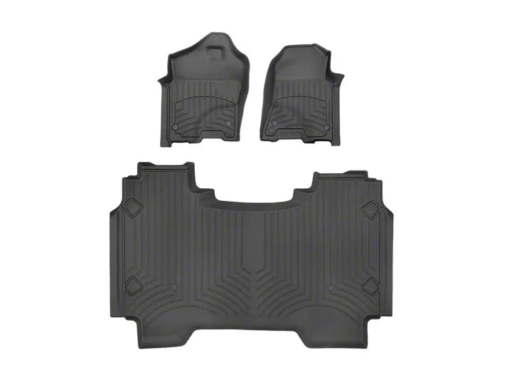 WeatherTech Black Front Rear FloorLiner HP Fits -20-24 Dodge RAM 441428-1-2IM