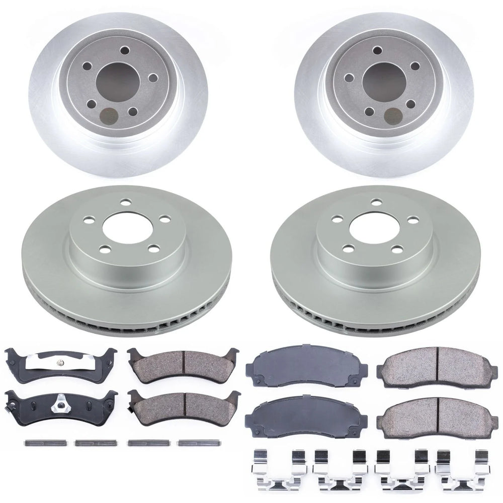 Power Stop 2003 Ford Explorer Sport Front & Rear Z17 Evolution Geomet Coated Brake Kit