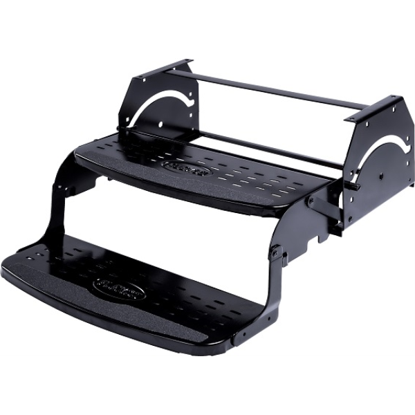 RV MANUAL STEP 24IN W DOUBLE RADIUS TREADS 7.75IN RISE