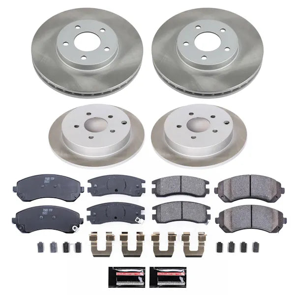 Power Stop 02-06 Buick Rendezvous Front and Rear Semi-Coated Rotor Kit