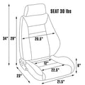ELITE RECLINER MAROON VINYL LEFT
