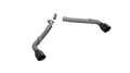 QTP 10-13 Chevrolet Camaro SS 6.2L 304SS Eliminator Muffler Delete Axle Back Exhaust w/4.5in Blk Tip