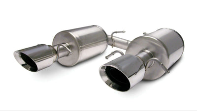 2.5 Inch Cat-Back Sport Dual Exhaust 4.0 Inch Polished Tips 2004-08 Cadillac CTS-V 5.7L 6.0L V8 Stai
