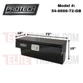 BOX AL RAIL 72 SMTH LID