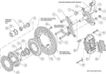 Wilwood Forged Dynalite Front Kit 11.00in Drill-Red 65-68 Chevy Impala -Drum Spindle