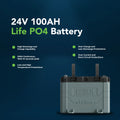 24V 100AH LIFEPO4 LITHIUM BATTERY -