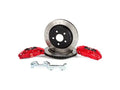 Alcon 2007+ Jeep JK w/ 5x5.5in Hub 355x22mm Rotor 4-Piston Calipers Rear Brake Upgrade Kit - Red