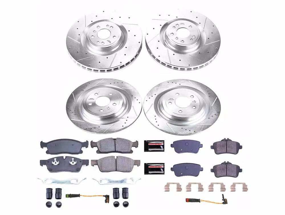 Power Stop 14-16 Mercedes-Benz GL450 Front & Rear Z23 Evolution Brake Kit