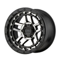 ~(35 lbs. 20X20X11)~ RECON 17x8.5 6x135.00 SATIN BLACK MACHINED (18 mm)
