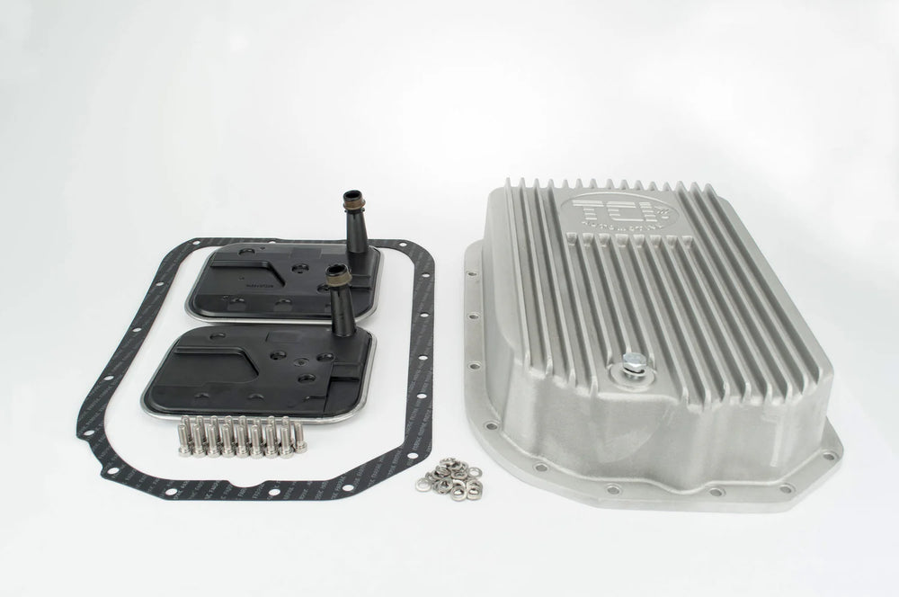 Transmission Oil Pan: Various Makes and Models; Deep Aluminum Pan; 4L80E/4L85E