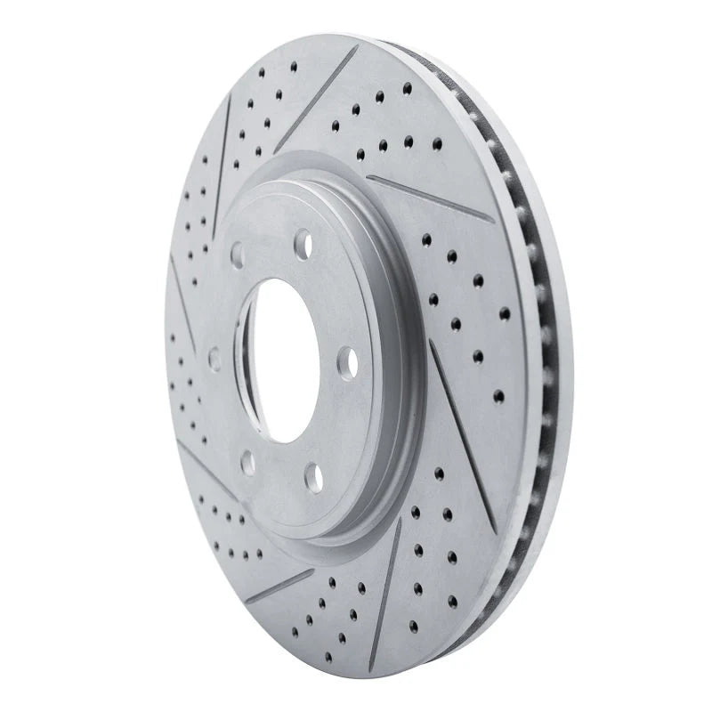 R1 07-24 Infiniti Qx80 Front Left Drilled & Slotted Geoperformance Rotor