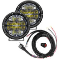 Rigid Industries 360-Series 6in LED Off-Road Spot Beam - Blue Backlight (Pair)