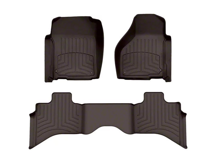 WeatherTech Cocoa Front Rear FloorLiner HP Fits -20-24 Dodge RAM 474651IM-472162IM