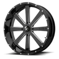 FLASH 18X7 4X156.00 GLOSS BLACK MIL