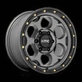 DIRTY HARRY 18x8.5 6x139.70 SATIN GRAY W/ BLACK LIP (18 mm)