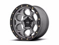 DIRTY HARRY 18x8.5 6x139.70 SATIN GRAY W/ BLACK LIP (18 mm)