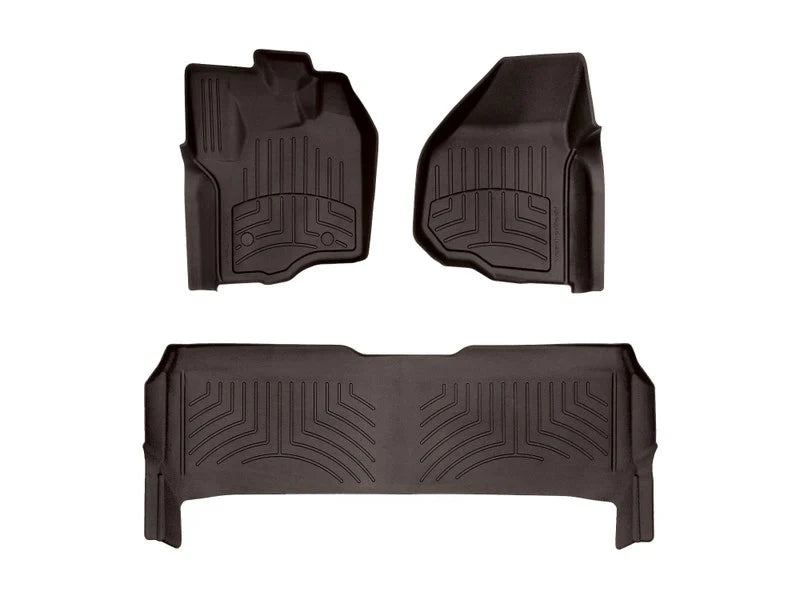 WeatherTech Cocoa Front Rear FloorLiner HP Fits -20-16 F-250 F-350 F-450 F-550 474331IM-473052IM