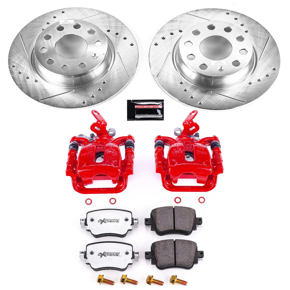 Power Stop 15-18 Volkswagen Golf Rear Z23 Evolution Sport Brake Kit w/Calipers
