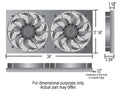 Powerpack - High Output Dual 17 Electric RAD Fan/Aluminum Shroud Kit