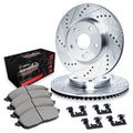 R1 02-24 Chrysler Aspen Rear Drill/Slot Silver Rotors w/Off-Road/Tow Pads