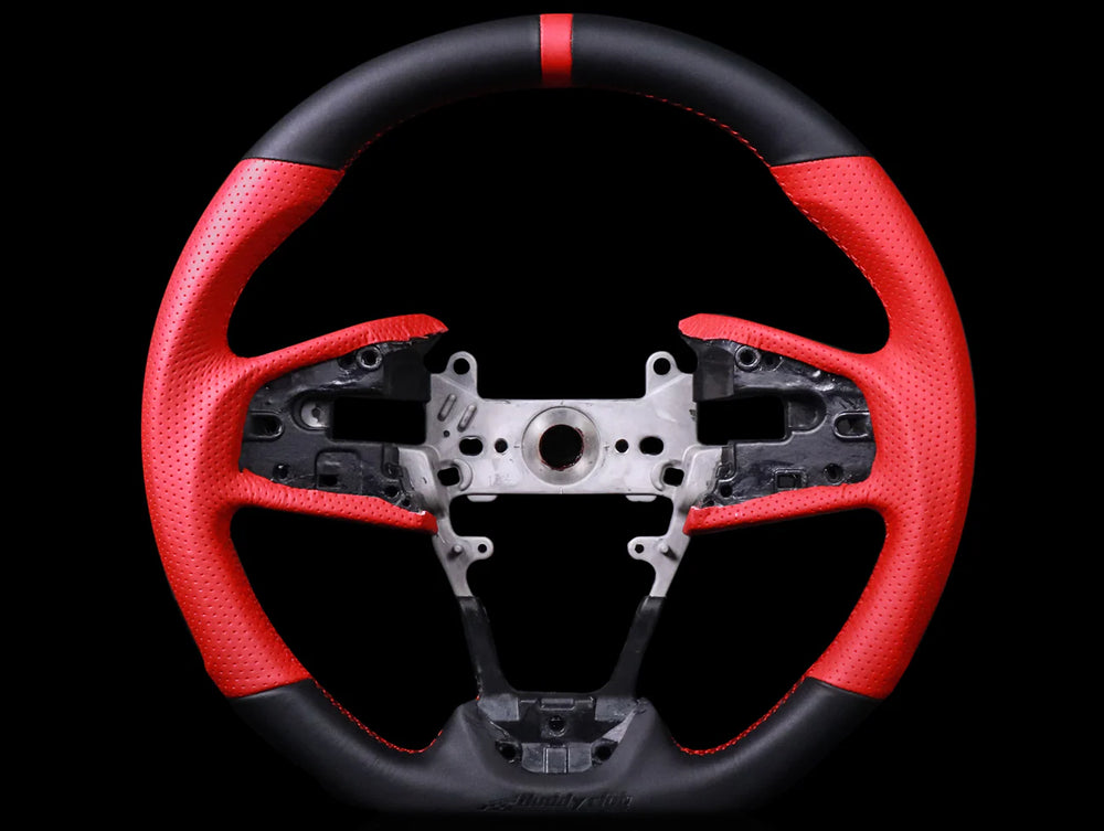 Buddy Club Sport Steering Wheel Civic 16 -Time Attack (RED) Leather