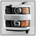 1519 SILVERADO 2500/3500HD HALOGEN MODELS WITH CHROME BEZEL LEFT