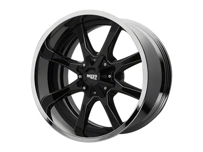 MO201 22X10 5X5.0/5.5 BLK MILL CHR LP -18MM