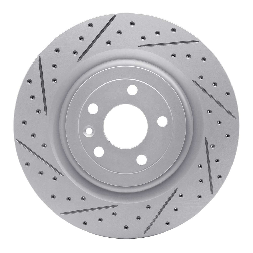 R1 13-19 Ford Taurus Excl Sho Front Left Drilled & Slotted Geoperformance Rotor