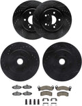R1 Concepts E- Line Series Brake Rotor with Ceramic Brake Pads Hdw Fits Lincoln Mark