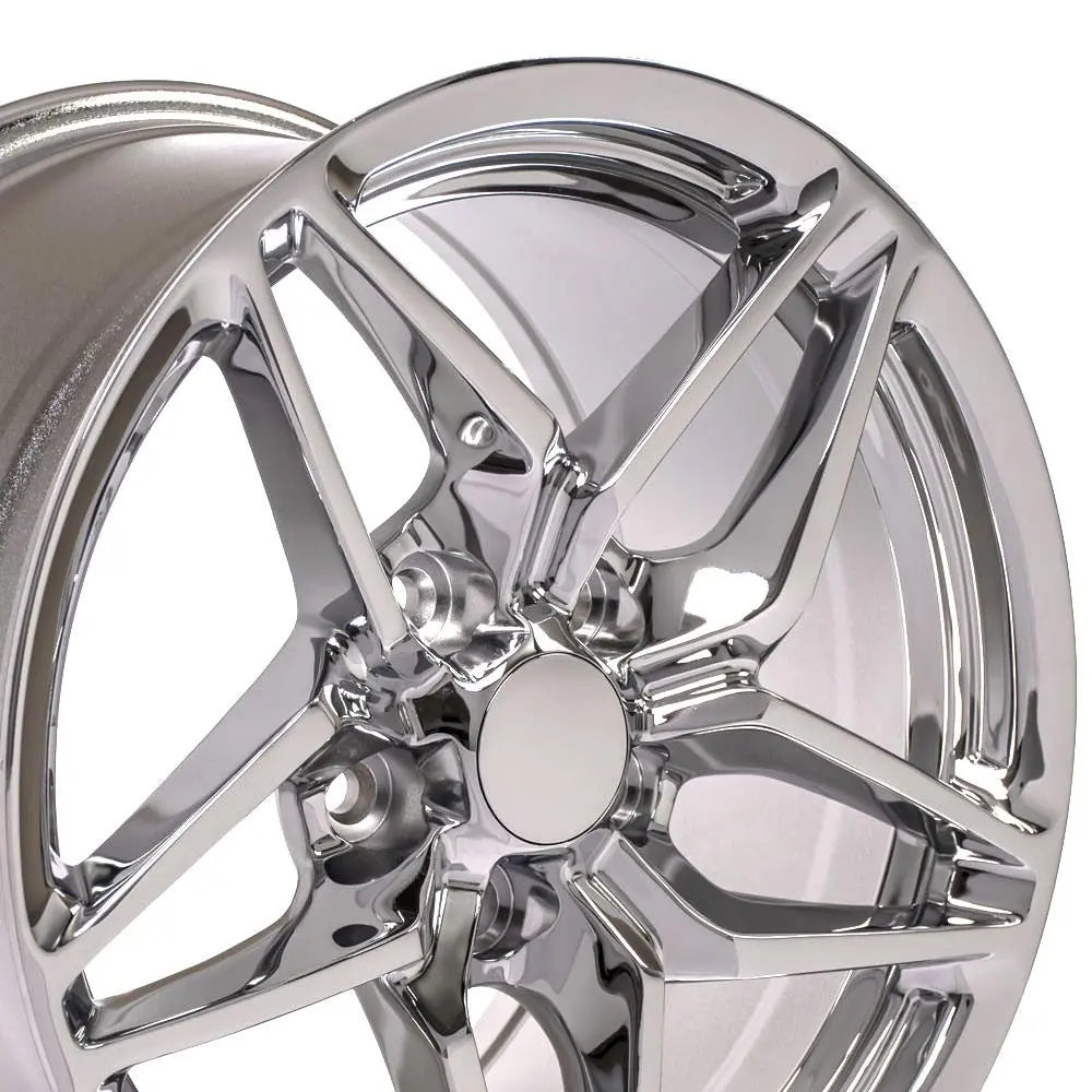 17 IN REPLICA WHEEL CV31 FITS CHEVROLET CORVETTE C7 ZR1 RIM 17X9.5 CHROME WHEE