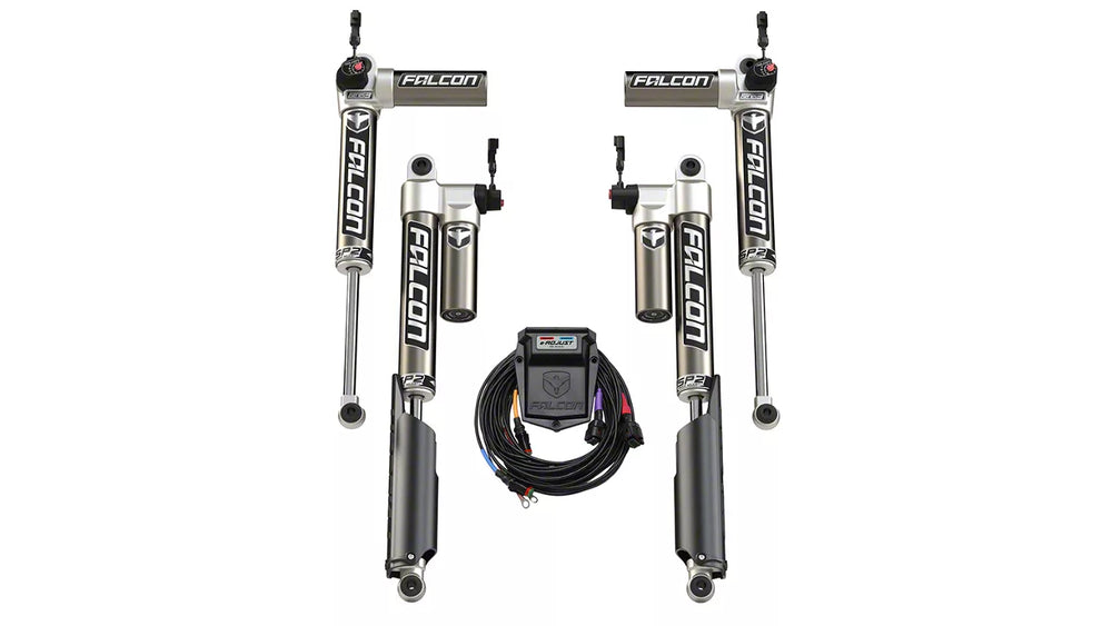 TeraFlex JT: Falcon SP2 3.5 e-Adjust Piggyback Shock Kit (0-1.5 Lift)-14-03-35-400-000