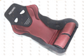 Recaro RS-G Motorsport Seat - Black Kamui/Red Glass Mesh (4/5/6 Point Belt)