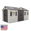 LIFETIME 15FT X 8FT OUTDOOR STORAGE SHED