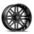 AW09 26X14 6X5.5 G-BLK MACH -73MM