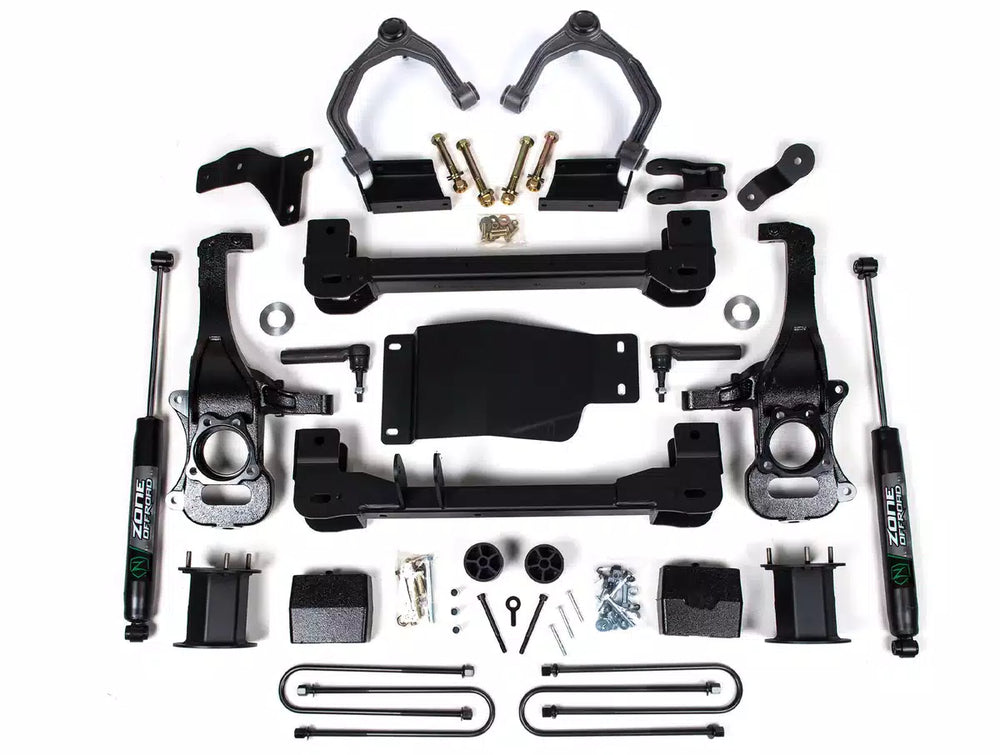 25 SILVERADO/SIERRA 1500 4WD 6IN SUSP LIFT KIT 5IN REAR BLOCK SPACER FRONT NITRO REAR SHOCK